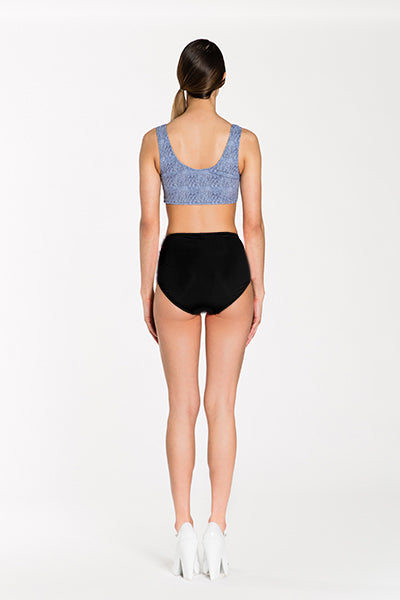 KNOT TOP - LIGHT DENIM