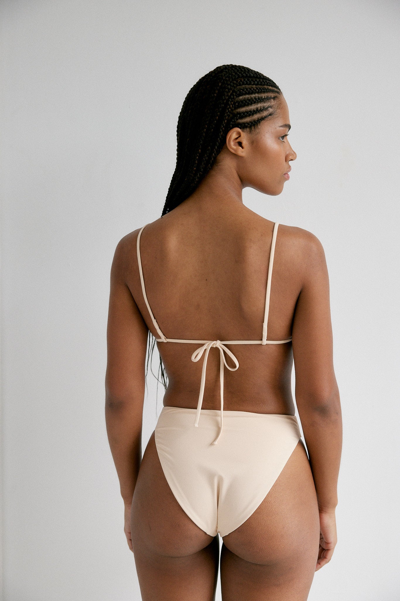 BR X BOHEME TRIANGLE BIKINI TOP - PEARL
