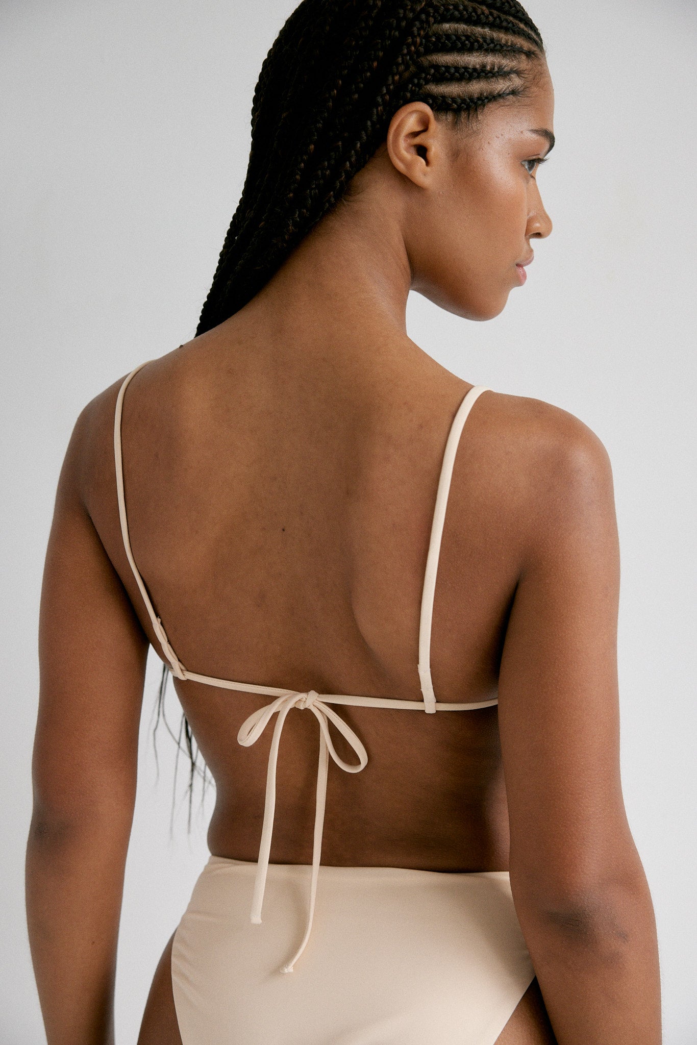 BR X BOHEME TRIANGLE BIKINI TOP - PEARL