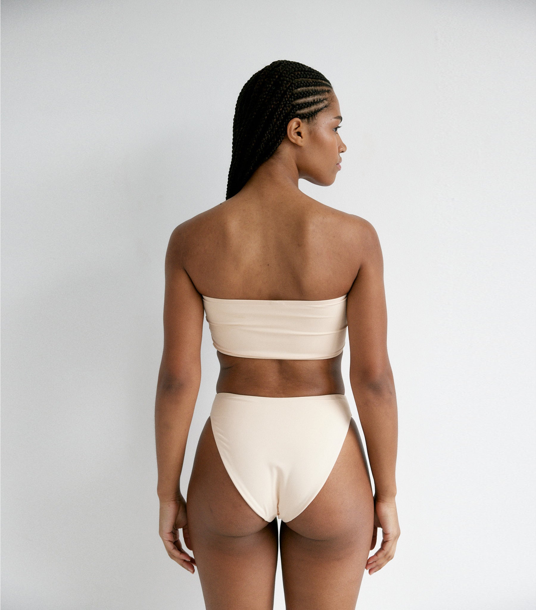 BR X BOHEME BANDEAU BIKINI TOP - PEARL