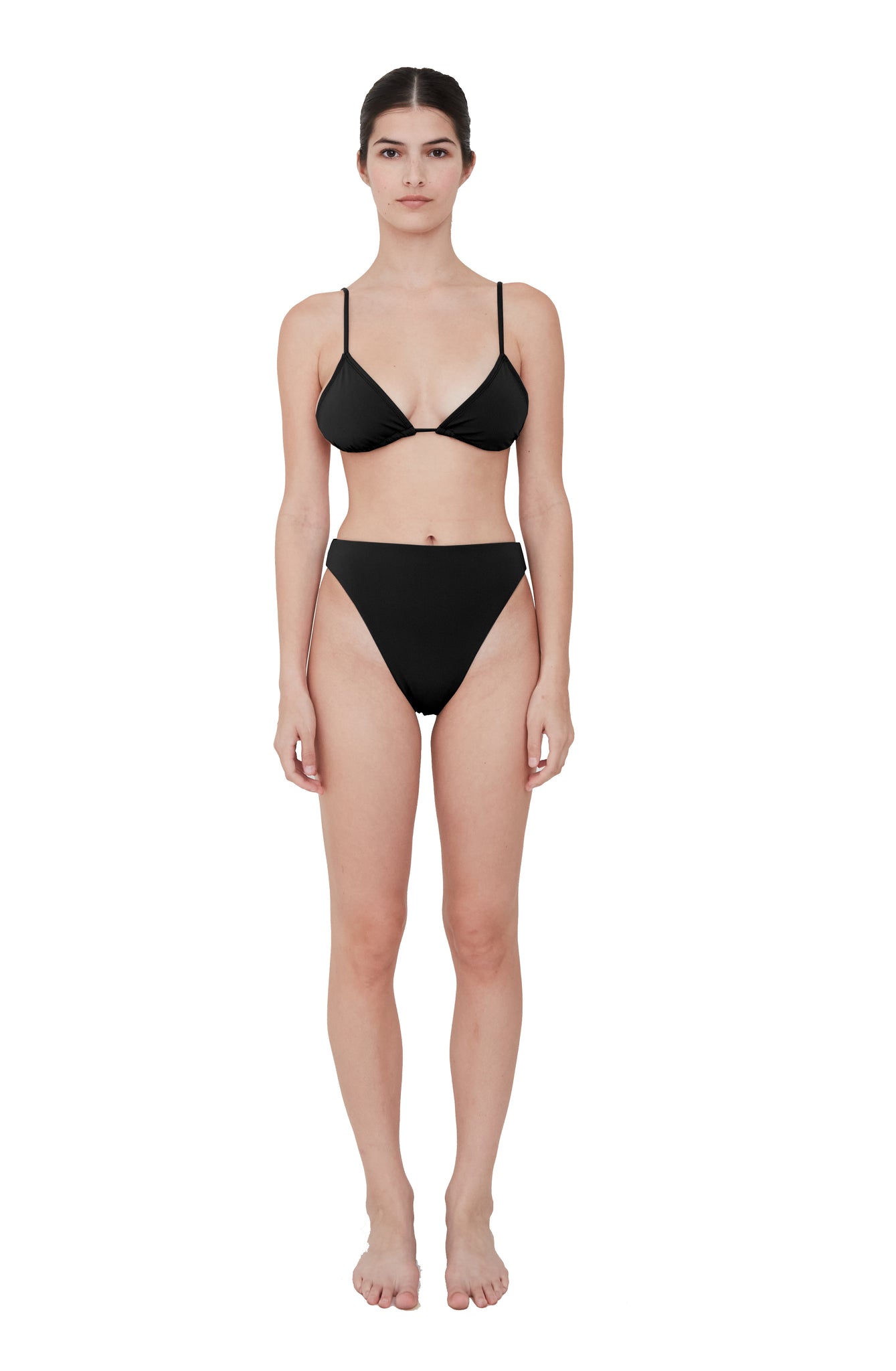 BR X BOHEME TRIANGLE BIKINI TOP - BLACK