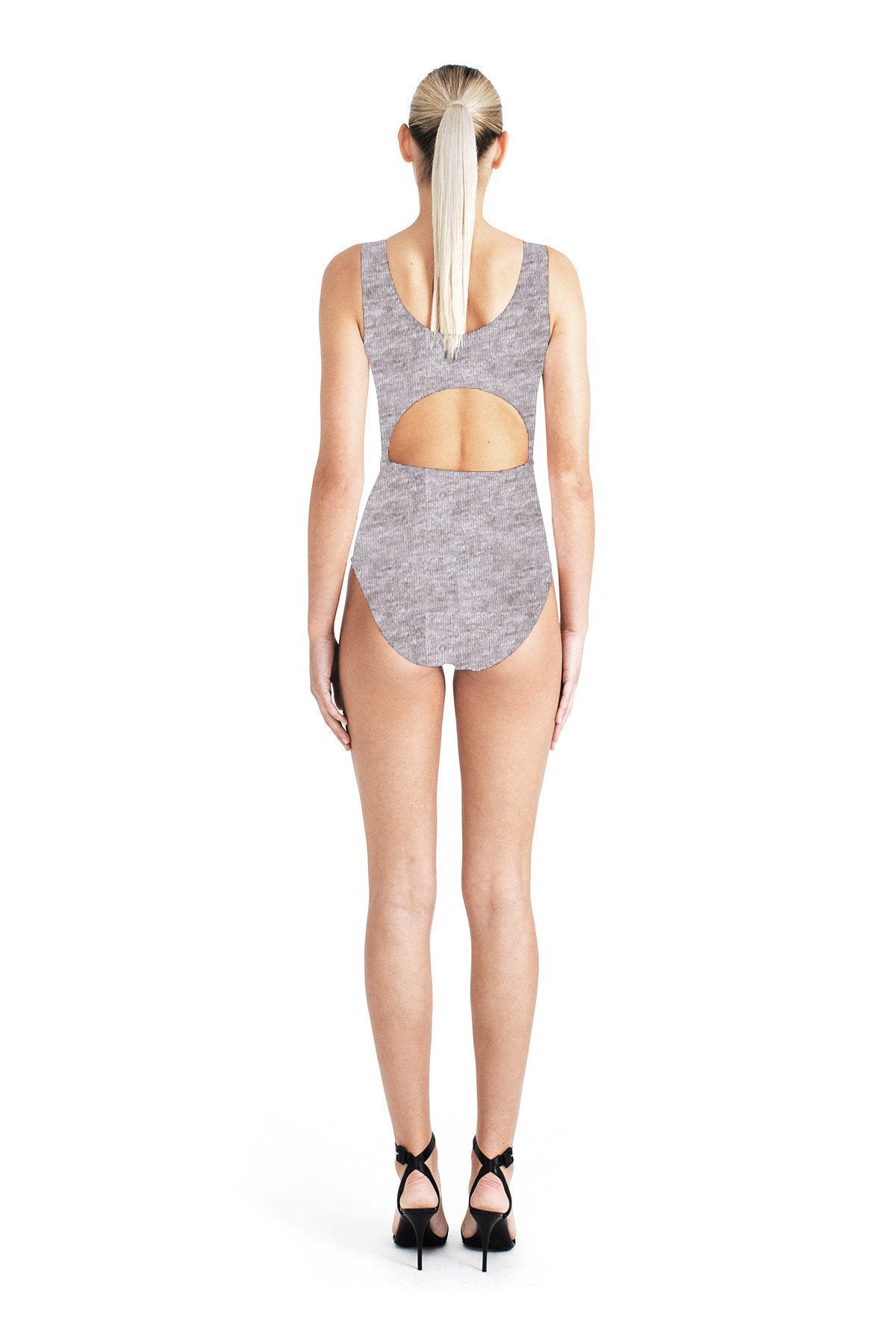 KNOT ONE PIECE - GREY HEATHER