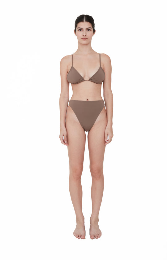 BR X BOHEME TRIANGLE BIKINI TOP - TAN