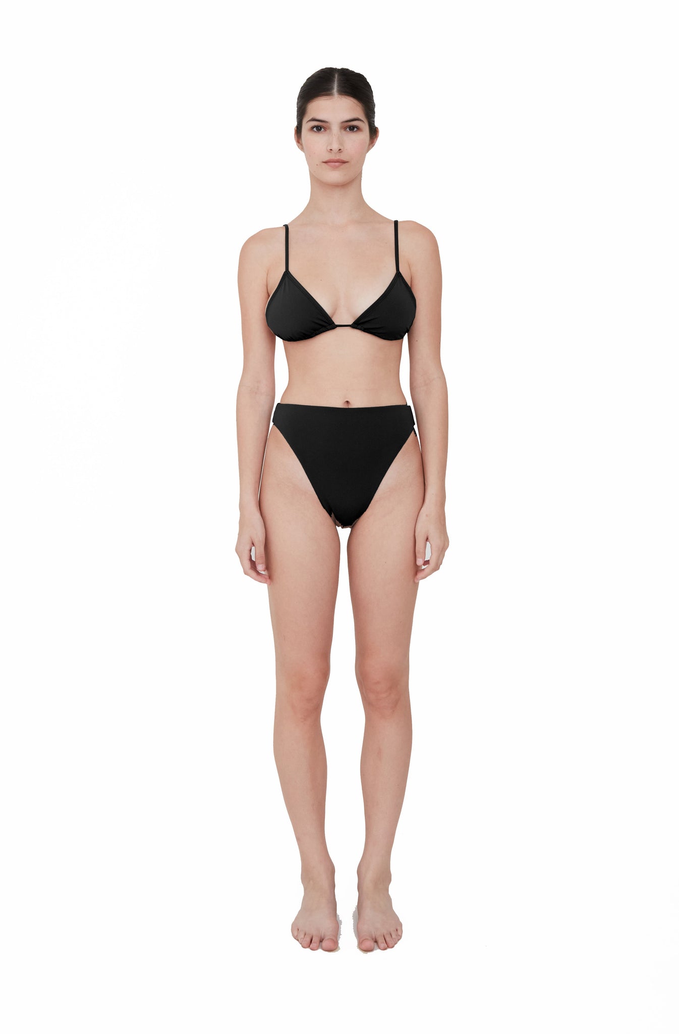 BO TRIANGLE BIKINI TOP - PINK GARDEN