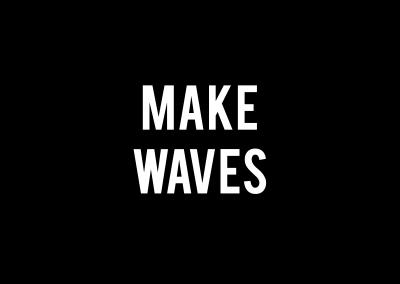 Make Waves Card-Black